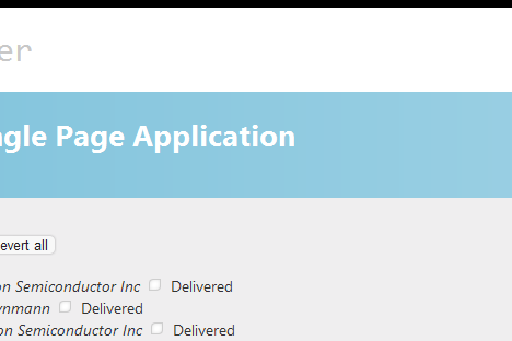 Steve Sanderson's Delivery Tracker using UpshotHelper